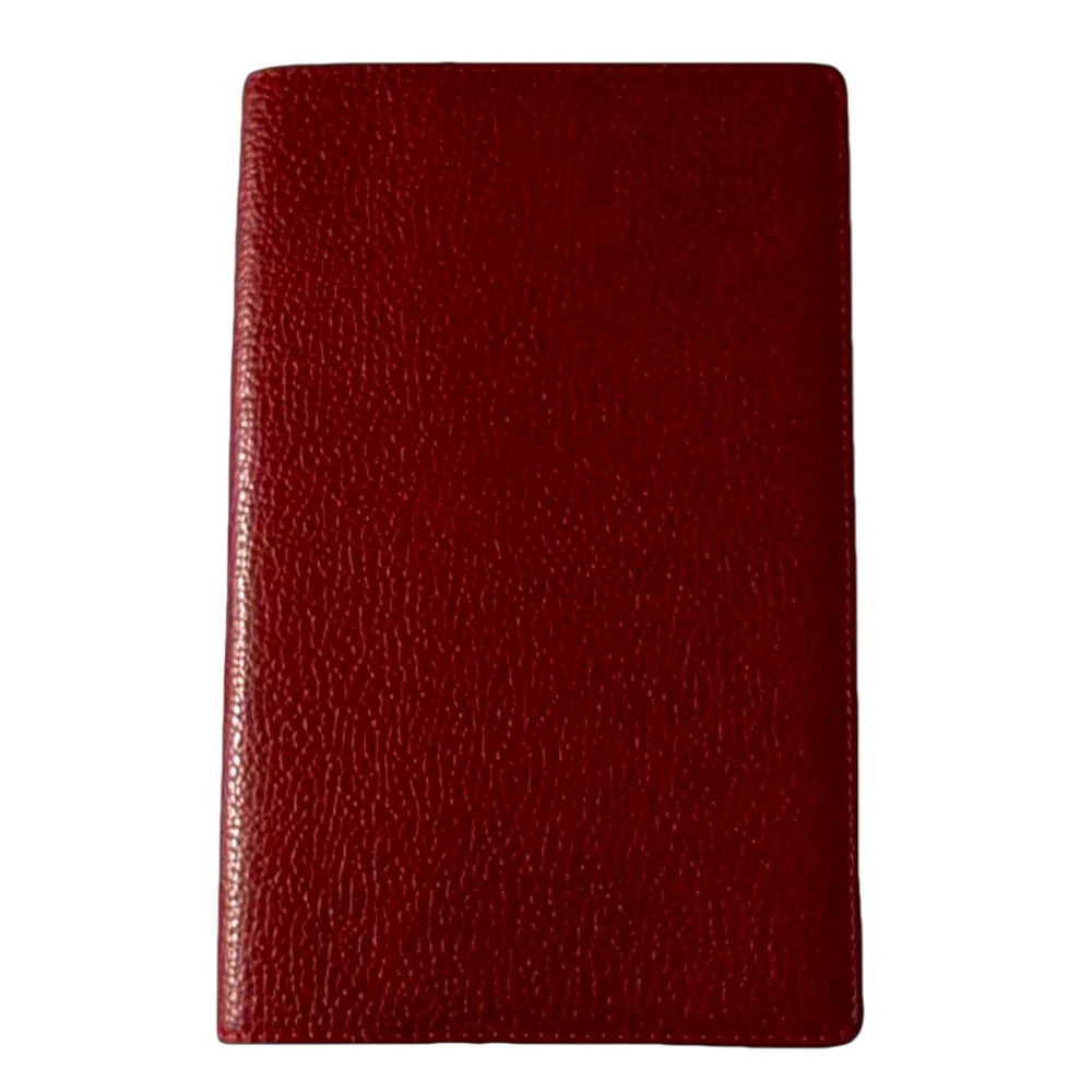 Delvaux NWOT Rosso Leather Planning Fold Wallet, w/Proof of Authenticity
